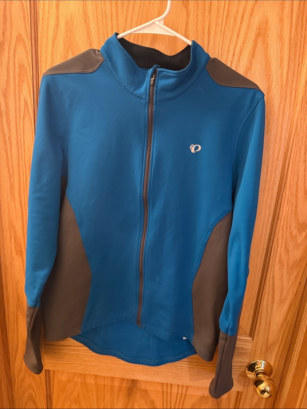Pearl Izumi Blue and Gray Full-Zip Performance Jacket